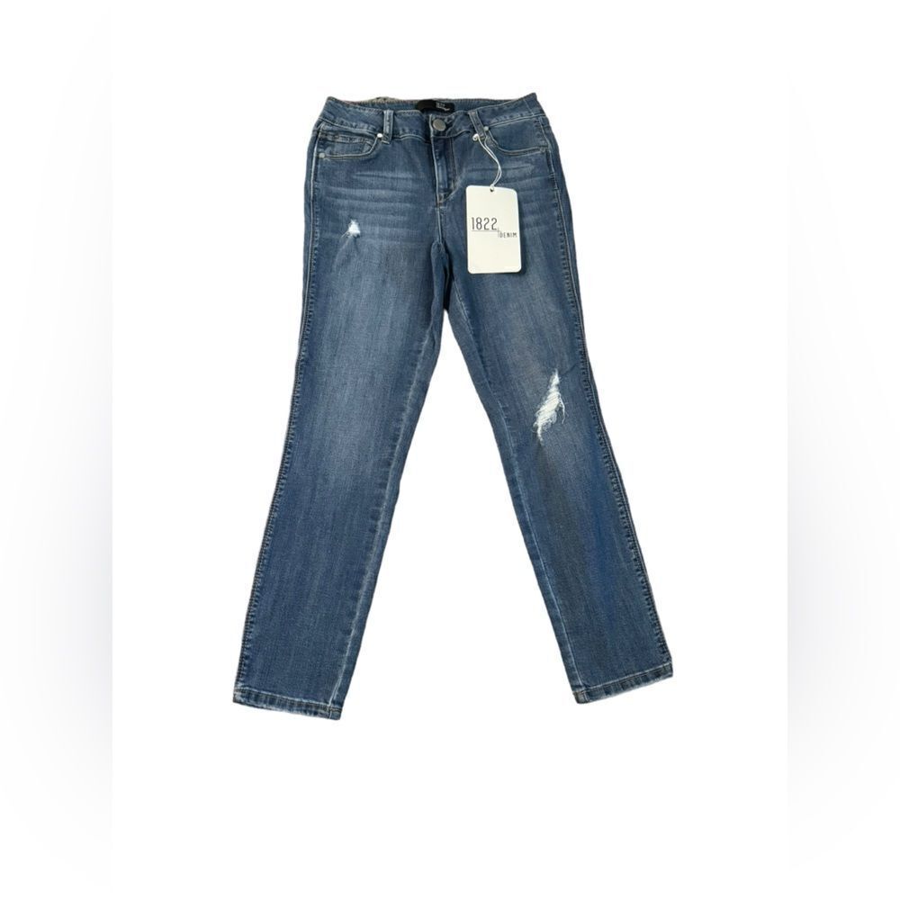NWT 1822 Denim skinny distressed jeans sz 0 - Picture 2 of 8